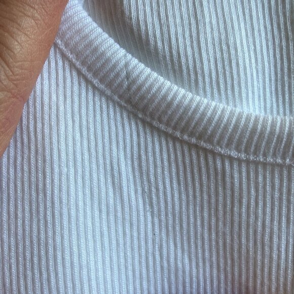 J. Crew Fine rib racerback tank top • size xxs • NWT • CA388 • white - Picture 7 of 9